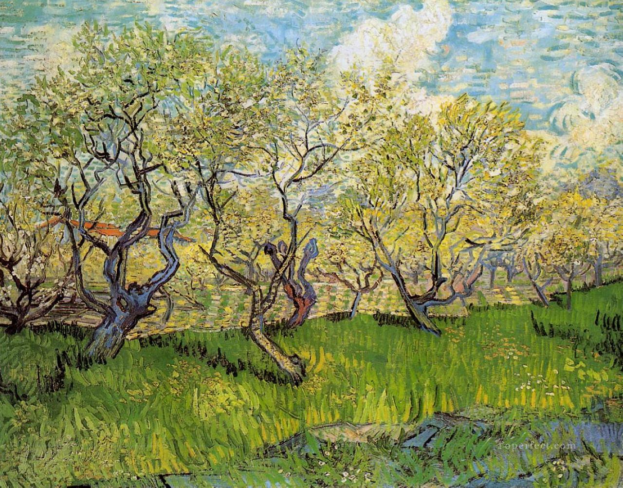 Orchard in Blossom 3 Vincent van Gogh Oil Paintings